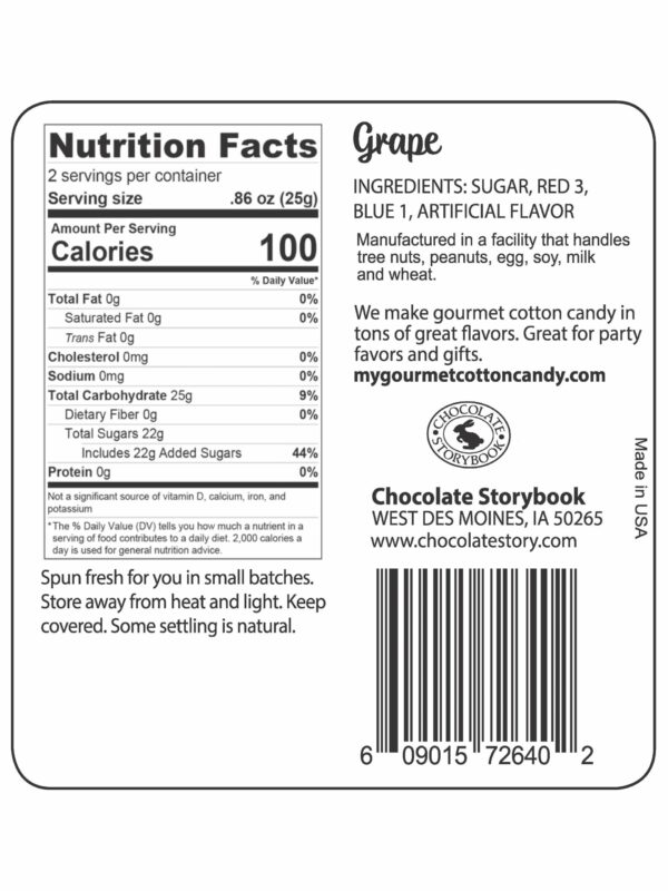 grape ingredient label
