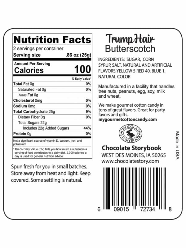 trump ingredient label