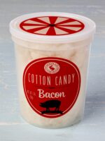 Tub of bacon cotton candy