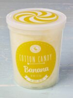 Tub of banana cotton candy