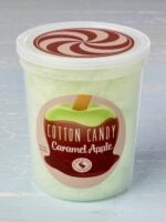 tub of caramel apple cotton candy