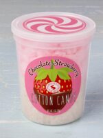 tub of chocolate strawberry cotton candy
