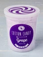 tub of grape cotton candy