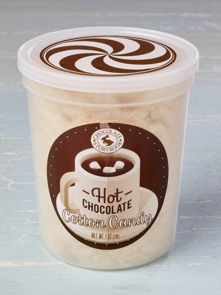 tub of hot chocolate cotton candy