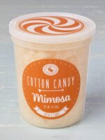 tub of mimosa cotton candy