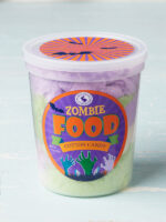 tub of zombie food cotton candy