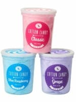 3 tubs of cotton candy classic flavors