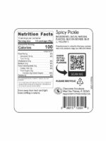 Spicy Pickle Cotton Candy Ingredient Label