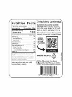 Strawberry Lemonade Cotton Candy Ingredient Label