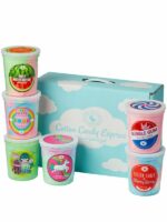 6 tubs of kids party cotton candy