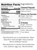 Campfire Classics Cotton Candy Gift Set Ingredients and Nutrition Label