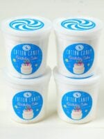 4 tubs of Birthday Cake Cotton Candy Fun Size Tubs Set
