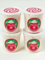 4 tubs of Peppermint Mocha Cotton Candy Fun Size