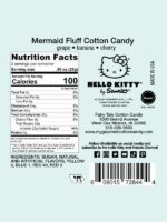 Hello Kitty Mermaid Fluff Cotton Candy Nutrition & Ingredients Label