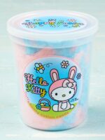 1 tub of hello kitty fluffy bunny cotton candy
