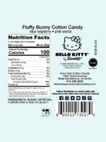 Hello Kitty Fluffy Bunny Ingredients Label Blue