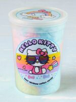 1 tub of hello kitty sour rainbow cotton candy