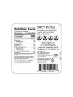 Van Holten's Spicy Mama Cotton Candy nutrition and ingredients label