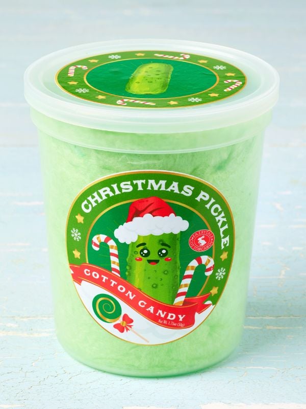 1 tub of Christmas Pickle Cotton Candy