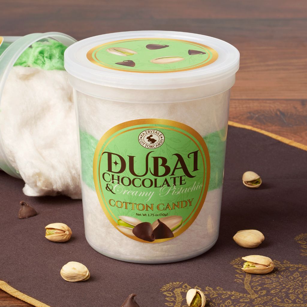 1 tub of dubai chocolate cotton candy