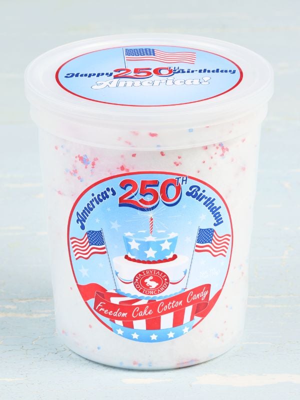1 tub of freedom cake cotton candy