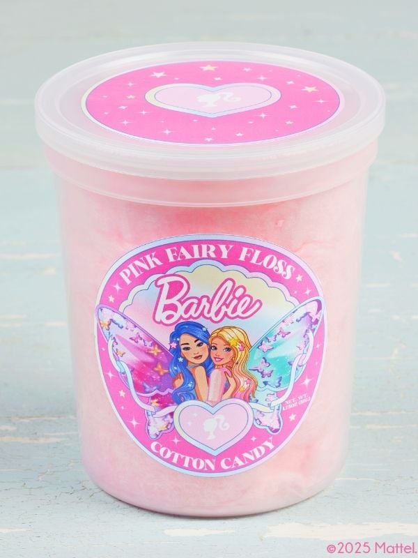 1 tub of Barbie Pink Fairy Floss Cotton Candy Front