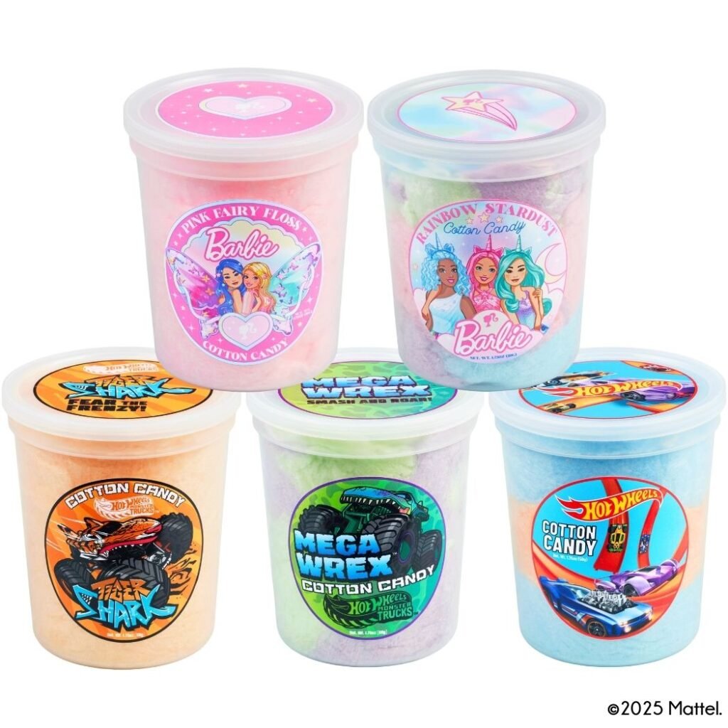 5 tubs of cotton candy